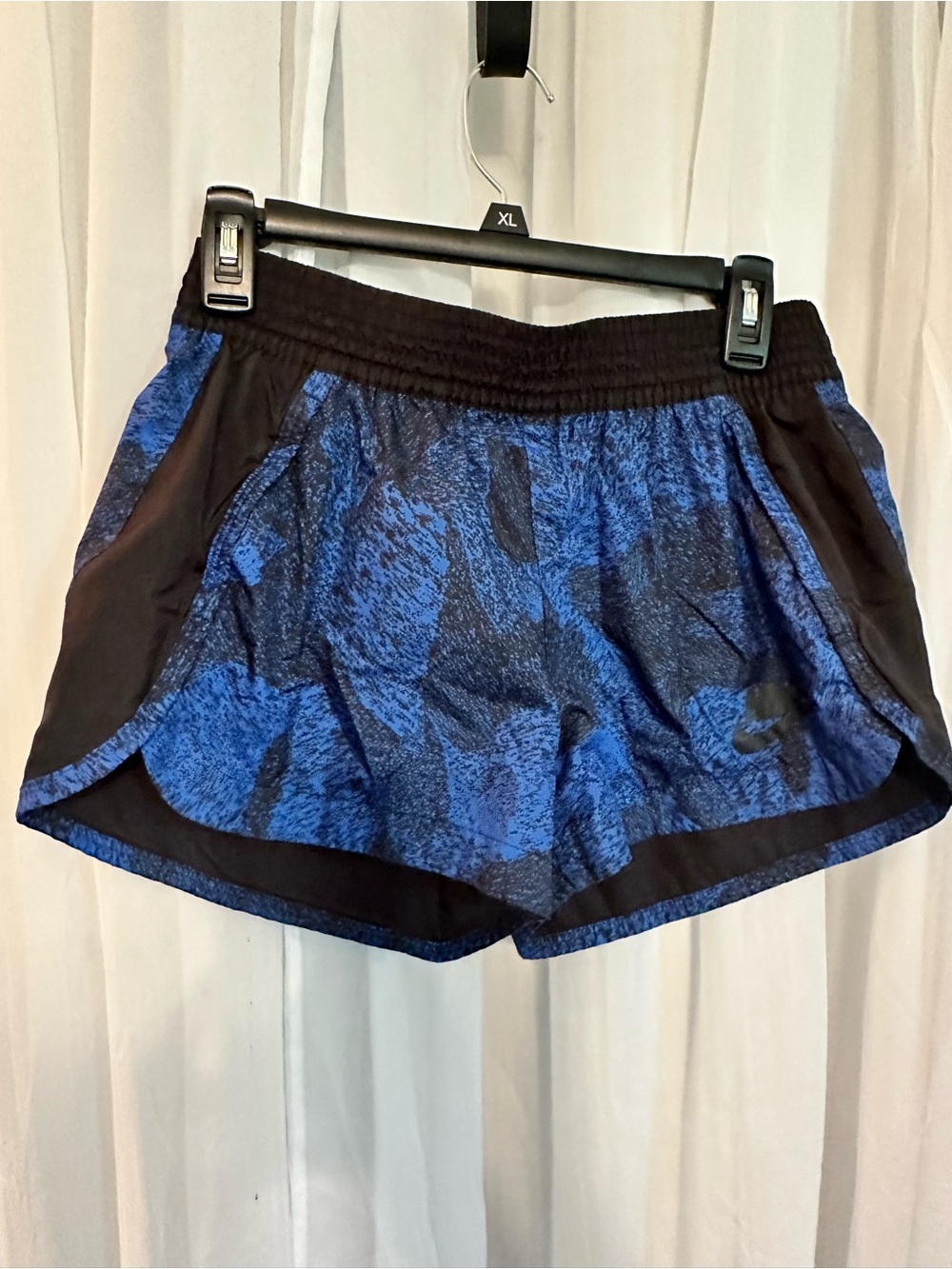 Nike Women’s Lined Blue and Black Athletic Shorts